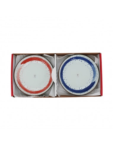 手繪雲彩8吋圓盤4入