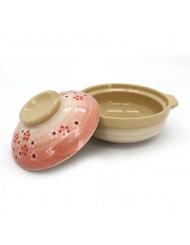 3反口雪花碗+7.5砂鍋-紅梅