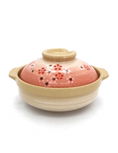 6方口櫻花碗+7.5砂鍋-紅梅