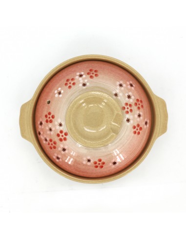 3手繪雲彩碗+7.5砂鍋-紅梅