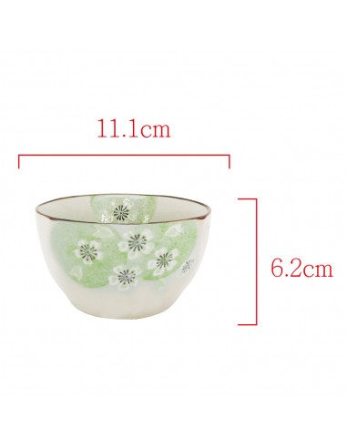 手造4.5吋方口櫻花碗4入