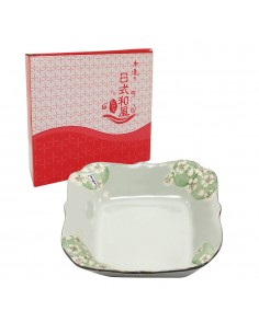 手造8.25吋荷口櫻花盤1入 (彩盒)