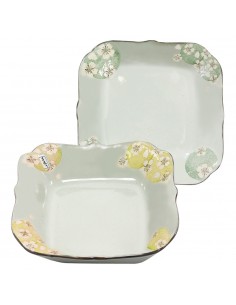 手造8.25吋荷口櫻花盤2入