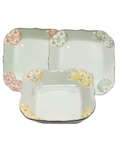 手造8.25吋荷口櫻花盤3入