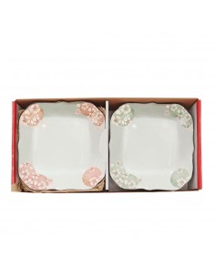 手造8.25吋荷口櫻花盤4入 2