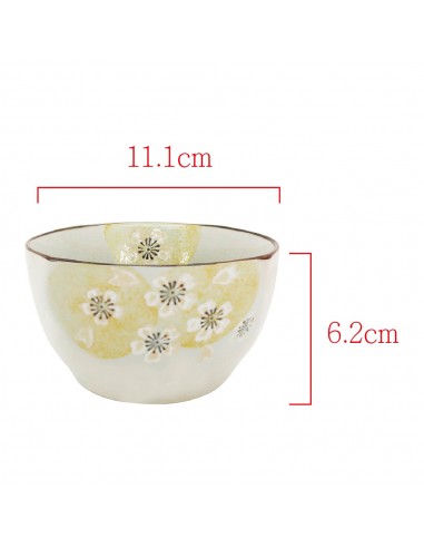 手造方口櫻花6碗+1荷口櫻花盤