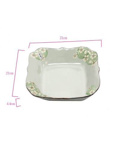 手造方口櫻花6碗+1荷口櫻花盤