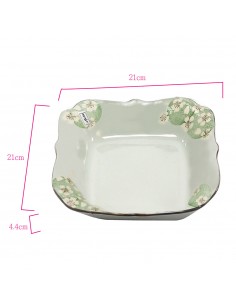 手造方口櫻花6碗+2荷口櫻花盤 2