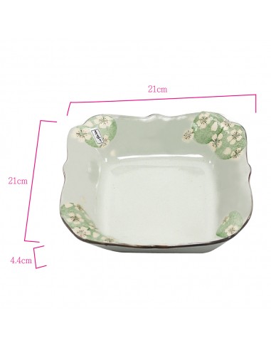 手造方口櫻花6碗+2荷口櫻花盤