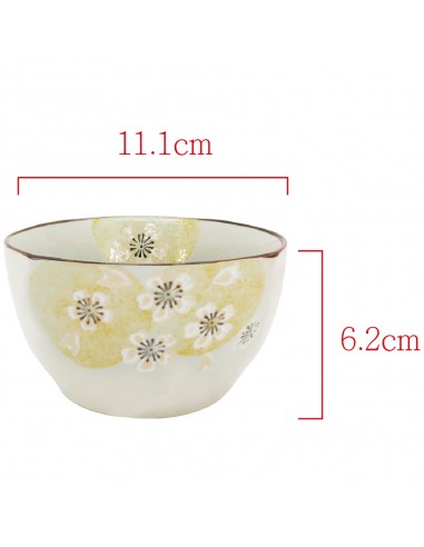 手造方口櫻花6碗+2荷口櫻花盤