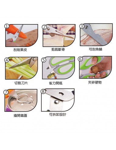 安妮兔廚房萬用剪刀附 刀套