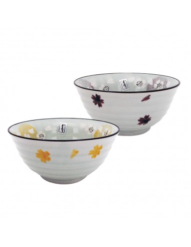 5.5"手繪櫻花點心碗2碗2筷