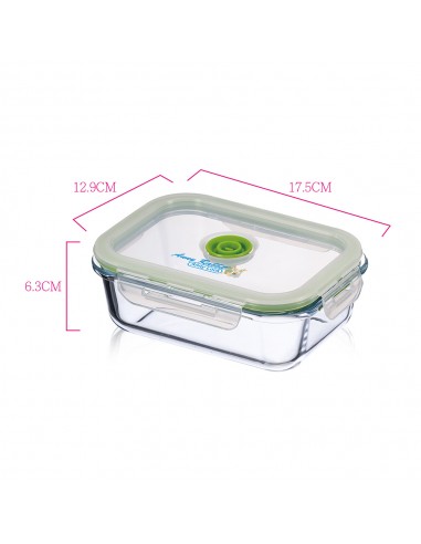 安妮兔真空640ml保鮮組+安妮兔健康反轉玻璃瓶-400ml