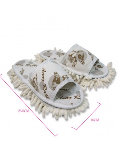 安妮兔雪尼爾除塵拖鞋