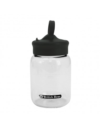 英國熊個性玻璃瓶400ml+橘黑布套