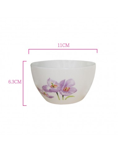 桔梗花餐具四件套 (大碗.小碗.大碟.小碟)