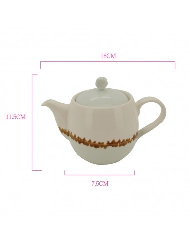 松村窯手繪雙色茶具組