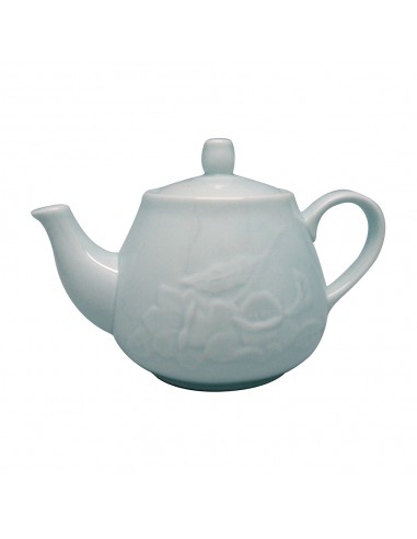 浮雕山茶花1壺2杯