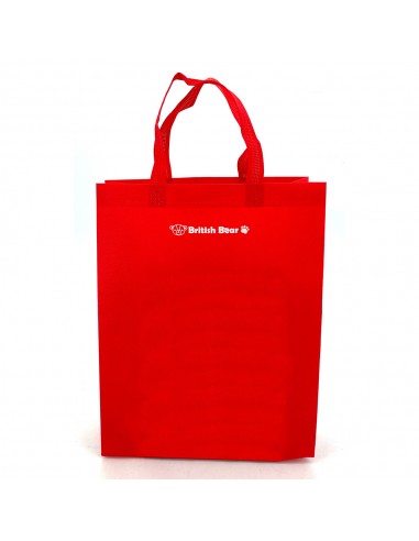 英國熊直式不織布袋