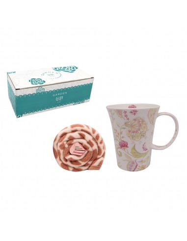 歐風典雅高杯+蛋糕造型毯 (精裝長盒)