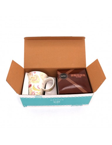 歐風典雅高杯+蛋糕造型毯 (精裝長盒)