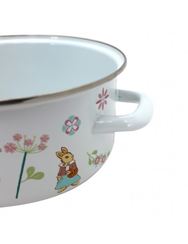 安妮兔琺瑯雙耳鍋 24CM-手提盒