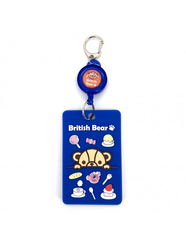 英國熊伸縮票卡夾組-藍 (PP袋)