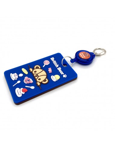 英國熊伸縮票卡夾組-藍 (PP袋)