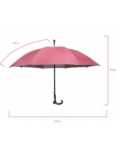 23"銀膠素色T型傘 (PP袋)