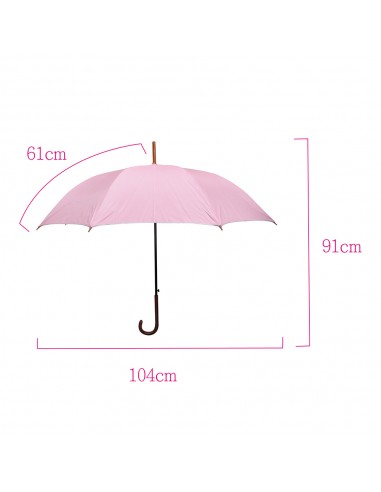 23"素色淑女直傘 (PP袋)