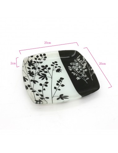 蘭藺草強化玻璃盤(小)