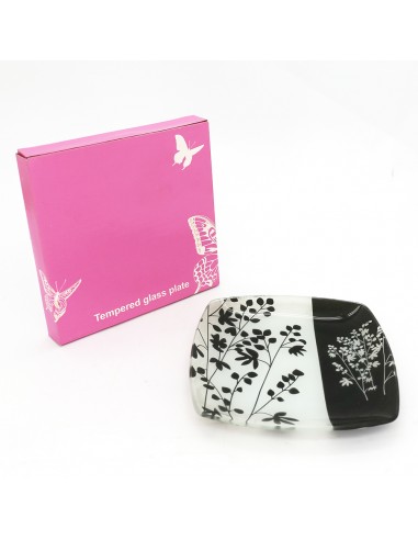 蘭藺草強化玻璃盤(小)