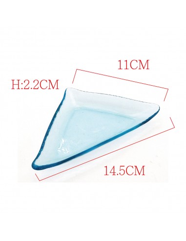 趣味造型玻璃盤組-1入(三角)