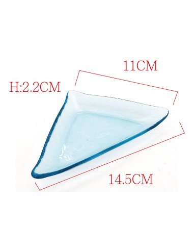 趣味造型玻璃盤組-2盤2水果叉