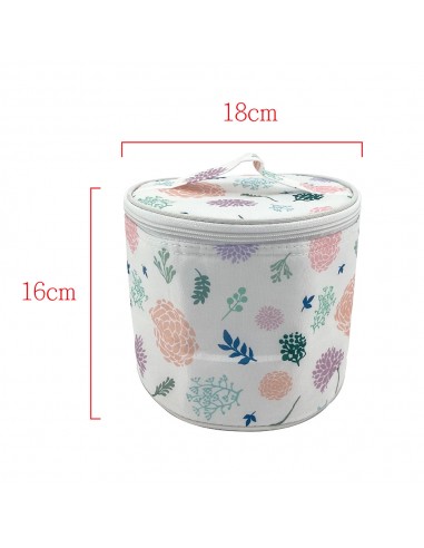 圓筒保鮮提袋二層附網-花草  (PP袋)