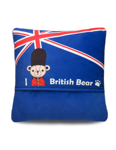 英國熊暖腳墊-英倫風  (PP袋)