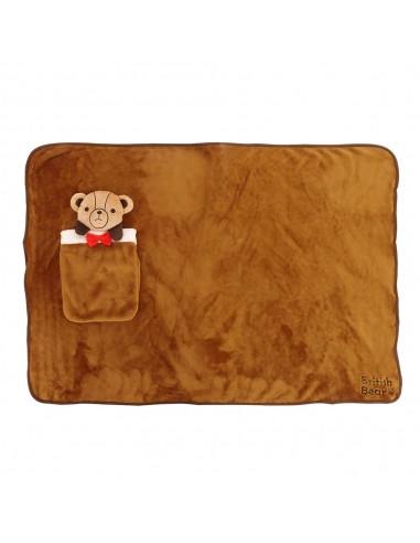 英國熊口袋造型毯70x110cm (OPP袋)