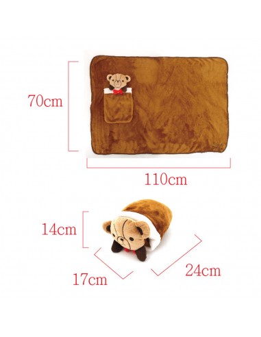 英國熊口袋造型毯70x110cm(盒裝)