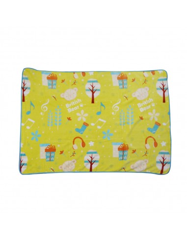 英國熊法蘭絨毯 90x130-歡樂(OPP袋)