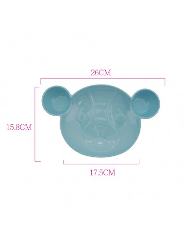 英國熊可愛造型盤 (色土瓷)(盒裝)