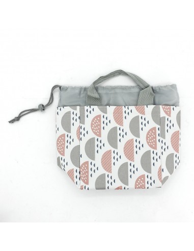 北歐風束口保溫保冷袋-半圓