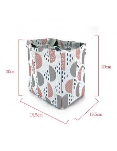 北歐風束口保溫保冷袋-半圓