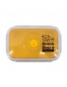 英國熊矽膠折疊保鮮盒-800ml黃(盒裝)