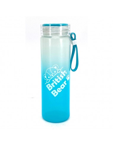 英國熊彩虹玻璃瓶420ml-藍(盒裝)