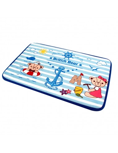 英國熊法蘭絨地墊