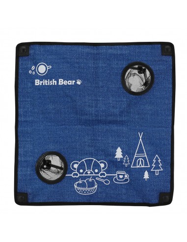 英國熊丹寧風摺疊桌