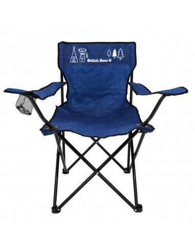 英國熊丹寧風摺疊椅