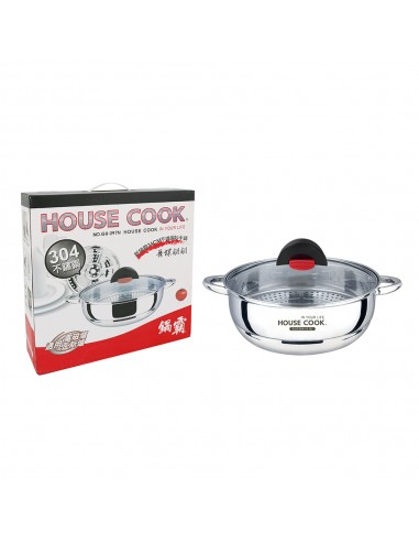 鍋霸34CM不鏽鋼蒸煮妙手鍋-舞蝶翩翩