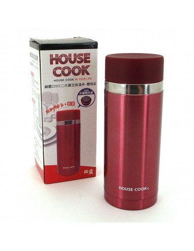 鍋霸220CC二代真空保 溫杯-櫻桃紅