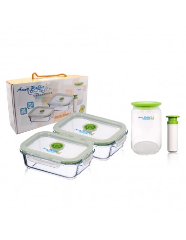 安妮兔真空玻璃保鮮組 PV7V6*2